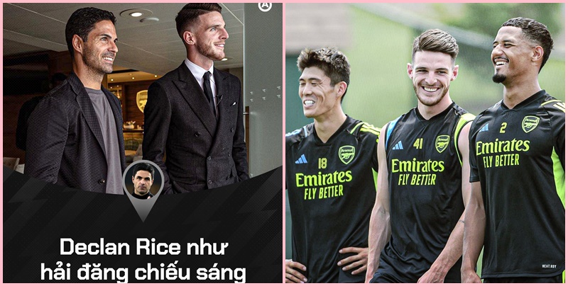 Arteta ví Declan Rice như 'ngọn hải đăng' của Arsenal Arteta ví Declan Rice như 'ngọn hải đăng' của Arsenal